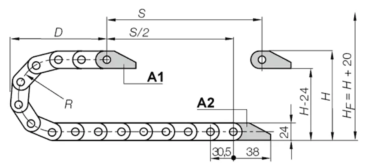 Drawing Installation dimensions