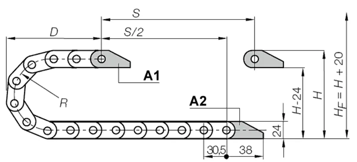 Drawing Installation dimensions
