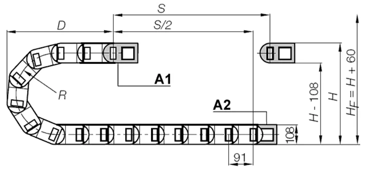 Drawing Installation dimensions