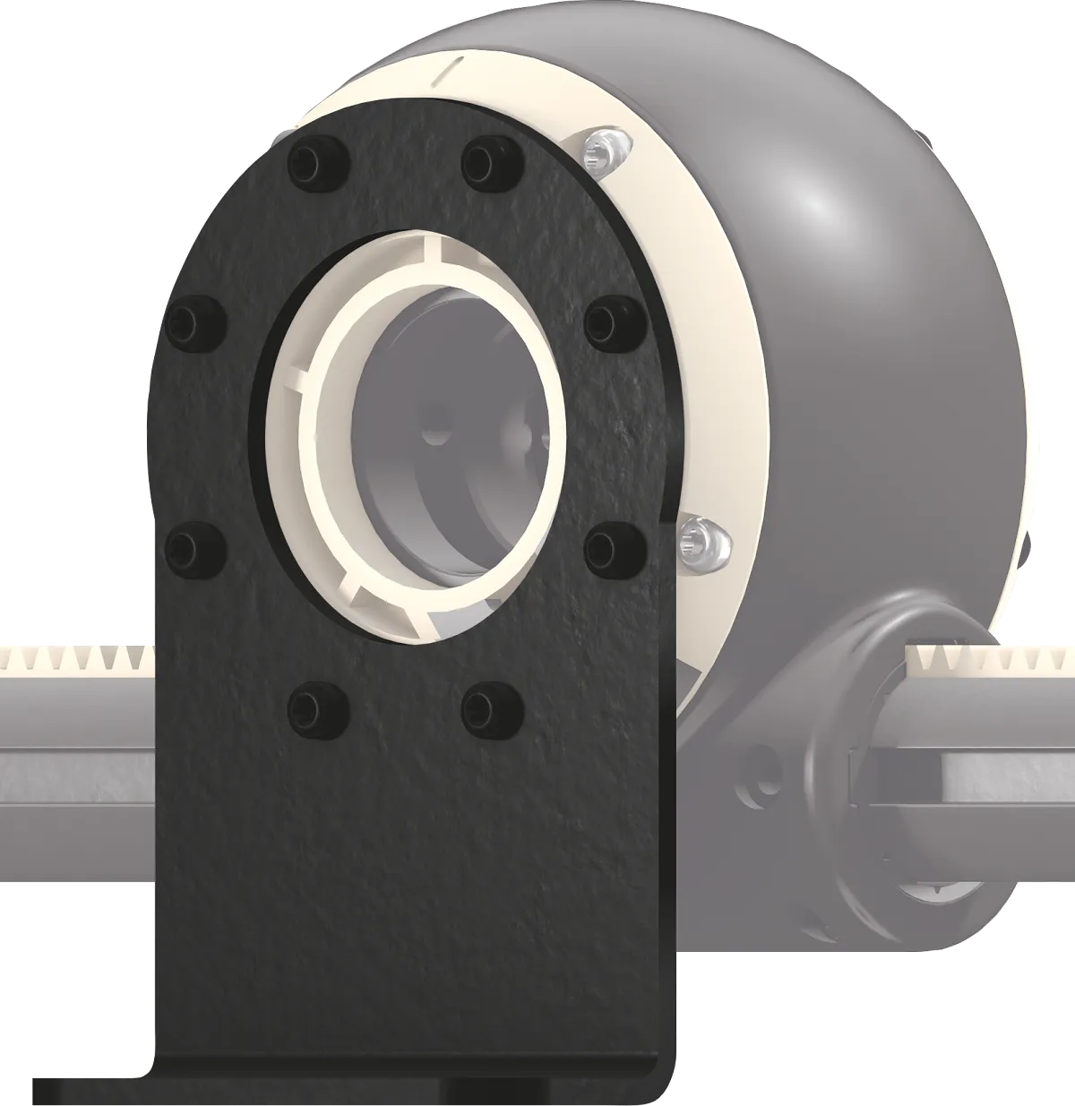 drygear montageoption senkrecht flansch