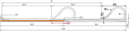 Drawing installation dimensions 2