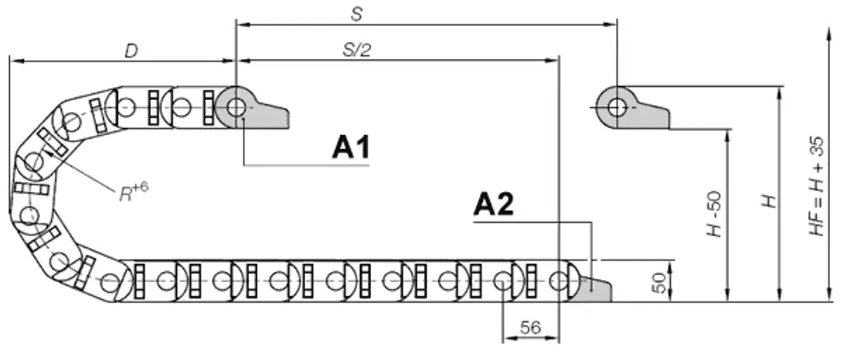 Drawing Installation dimensions