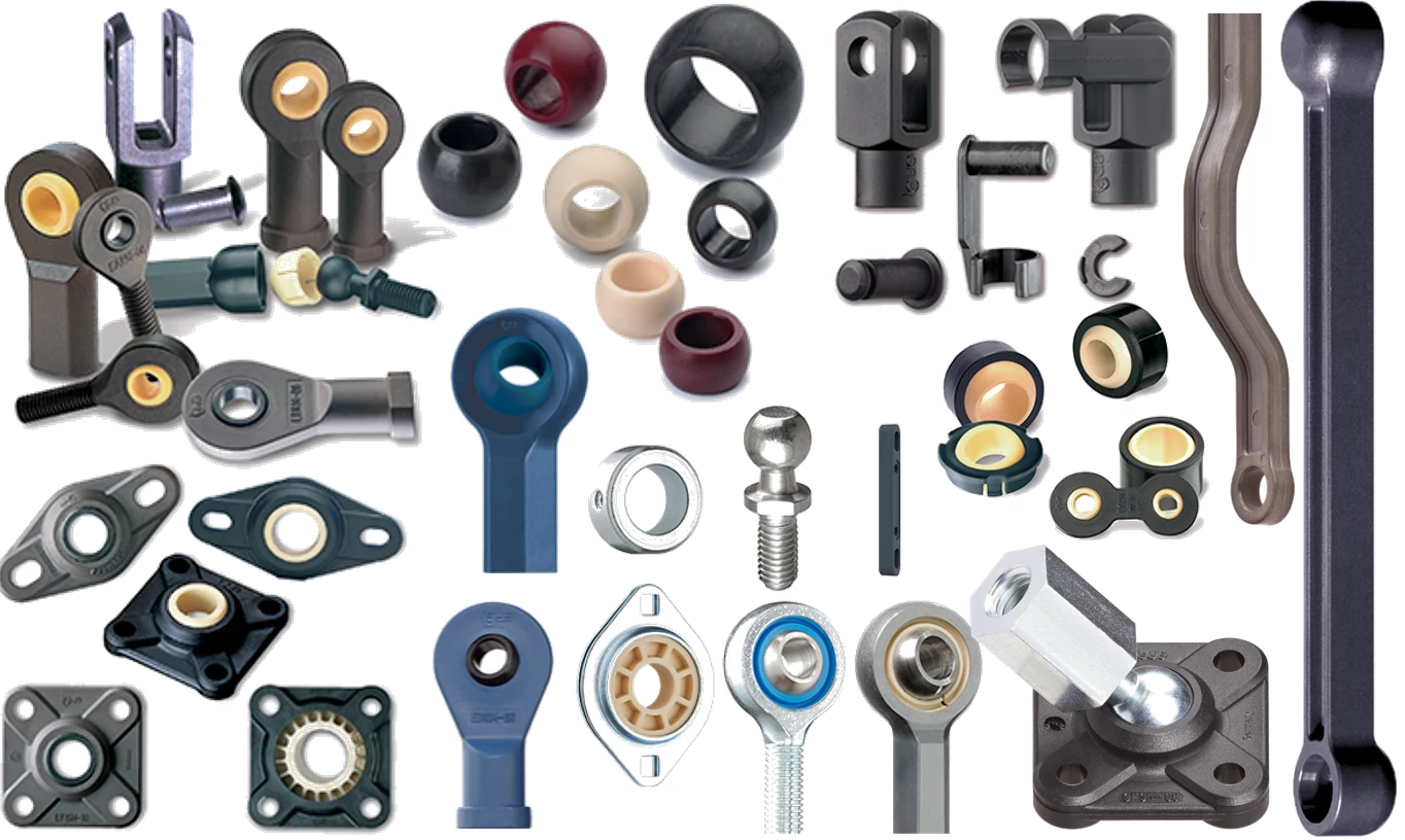 自润滑塑料技术的自调心轴承,它包括基座轴承,杆端轴承和关节轴承等