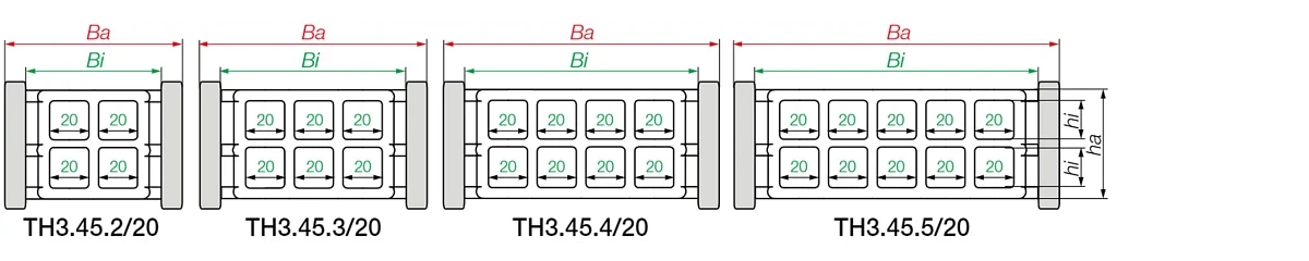 series th3.45-sizes