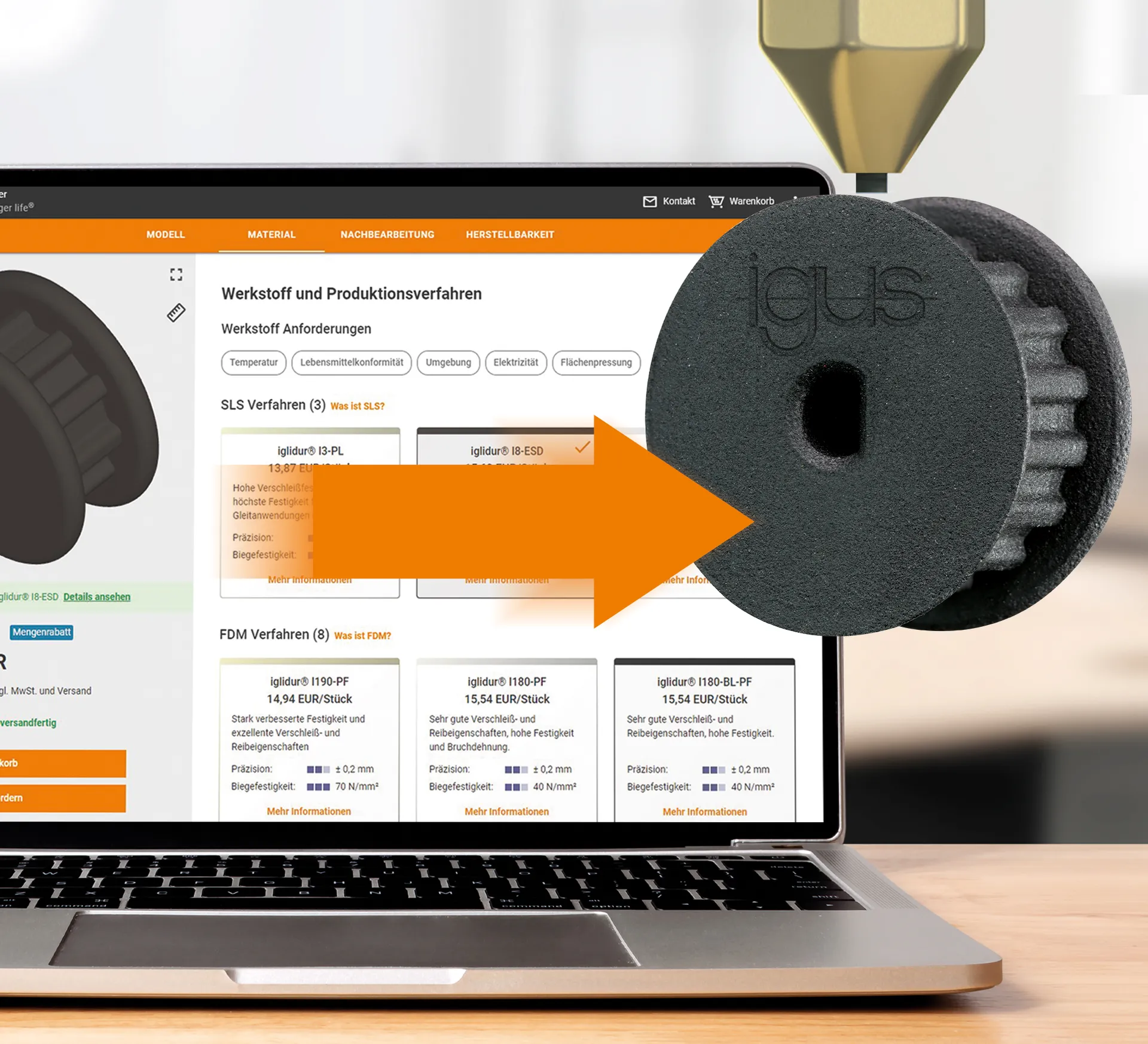 teaser image for online 3D printing service - used on online shop product pages